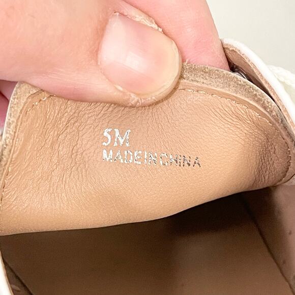 Linea Paolo Sneakers Women 5M White Leather Oxford Kendra Platform Perforated - Picture 3 of 12